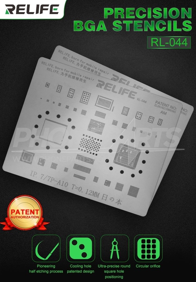 Relife Rl 044 Bga Precision Stencil Iphone 6s 6sp Phoneparts