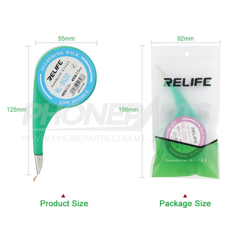 RELIFE SOLDERING WICK WITH STEEL MOUTH Phoneparts