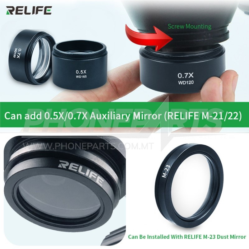 RELIFE RL-M3T-B3G STEREO TRINOCULAR SIMULFOCAL HD MICROSCOPE | Phoneparts