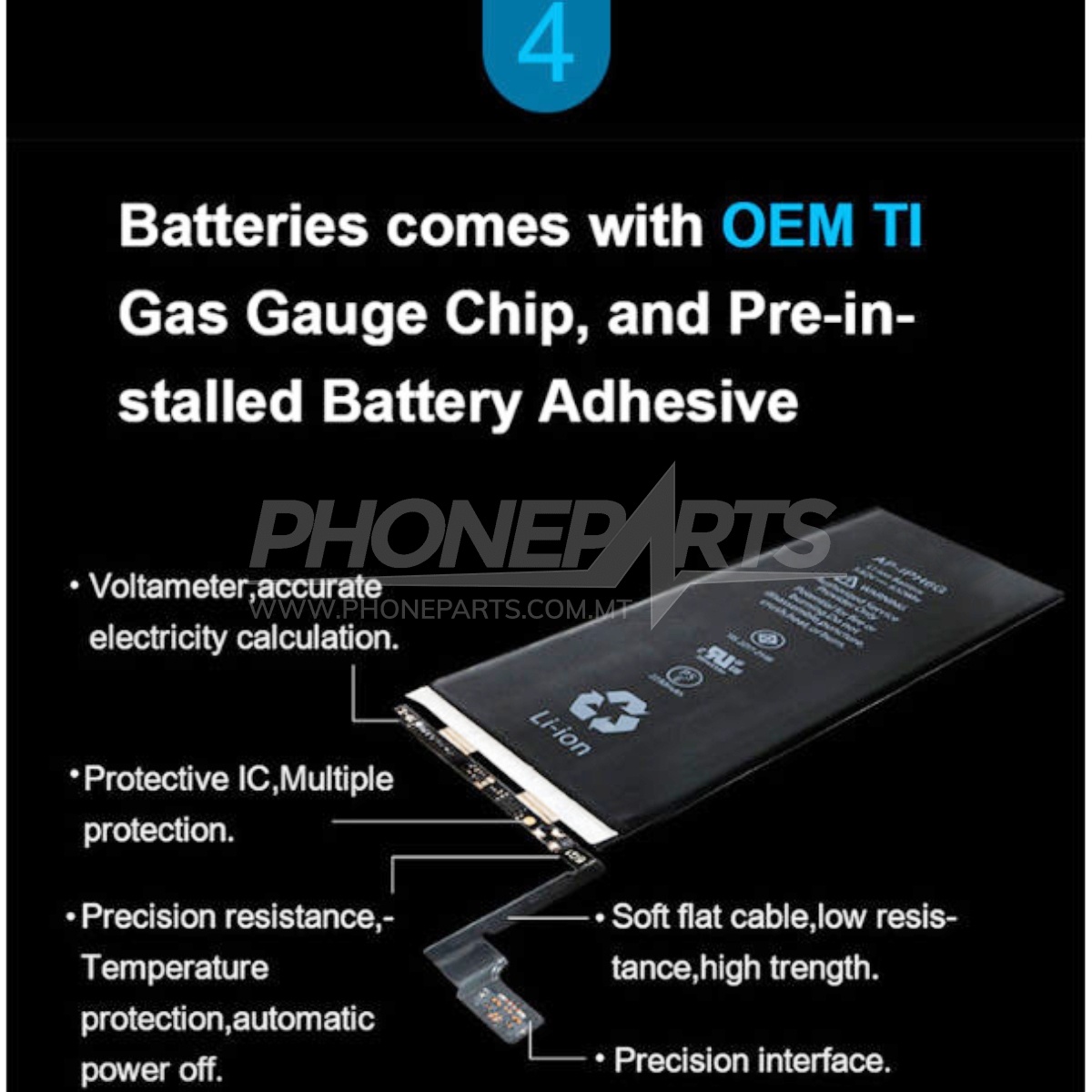 Battery For iPhone XS Max (High Standard Capacity 0 Cycle ...