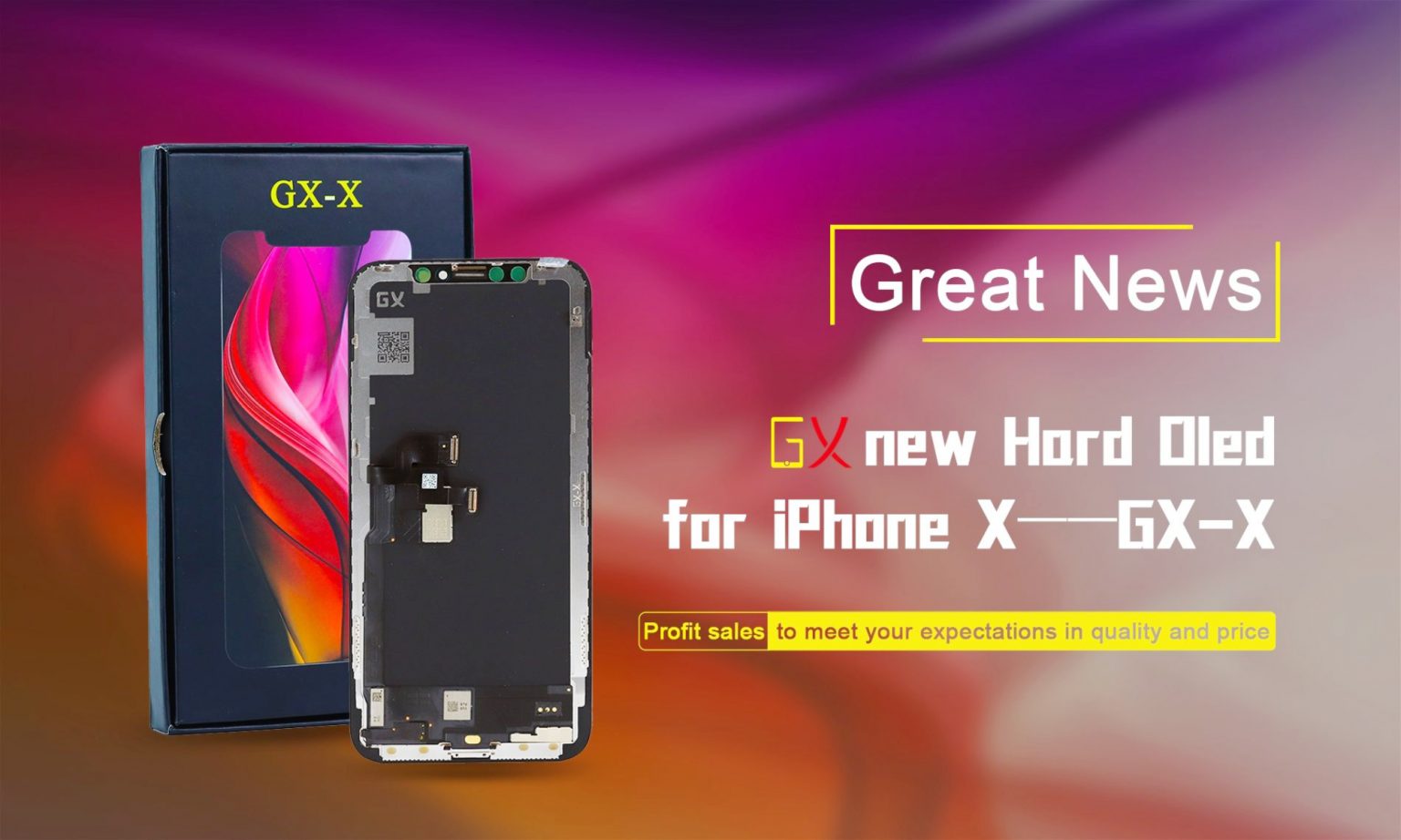 Display touch iPhone X Hard Oled LCD Genuine GX 586 (GXX) Phoneparts