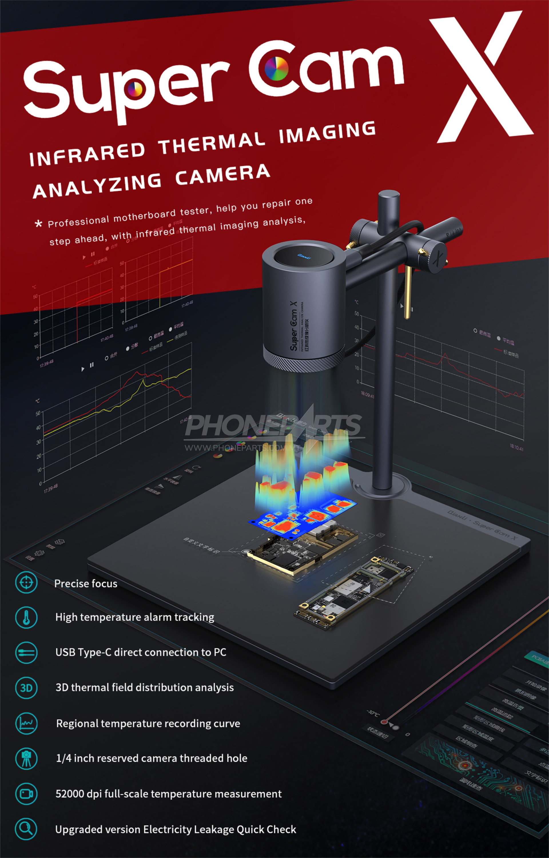 QianLi Supercam X Infrared Thermal Camera | Phoneparts