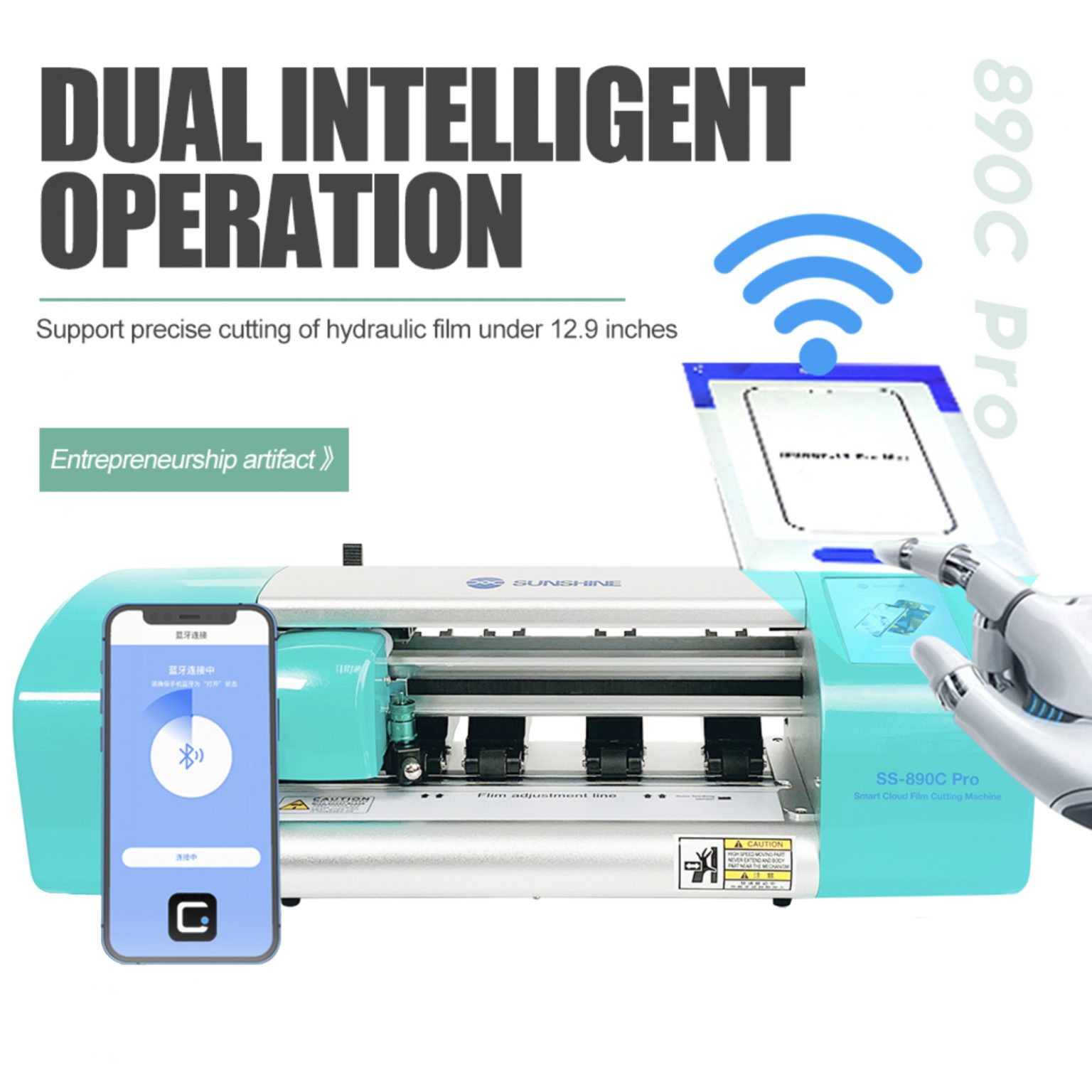 Hydrogel Cutting Machine Sunshine 890C PRO (Dual Tech) +30 Films